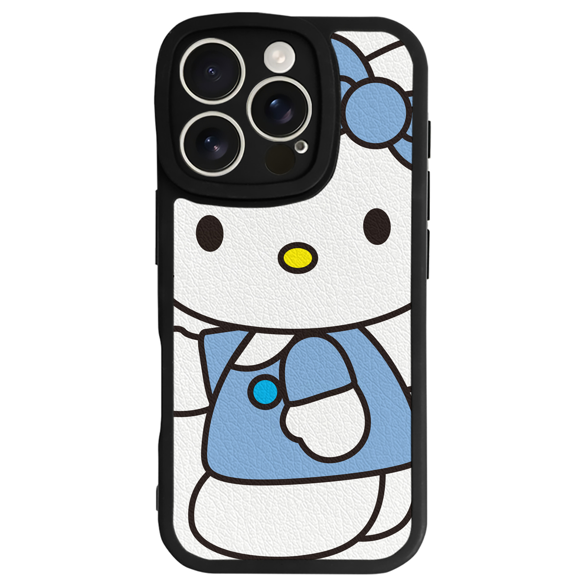 （画像用） Hello Kitty ハローキティ 【iPhone 16シリーズ対応】シリコンスマホケース（レザー調） 材質：シリコン